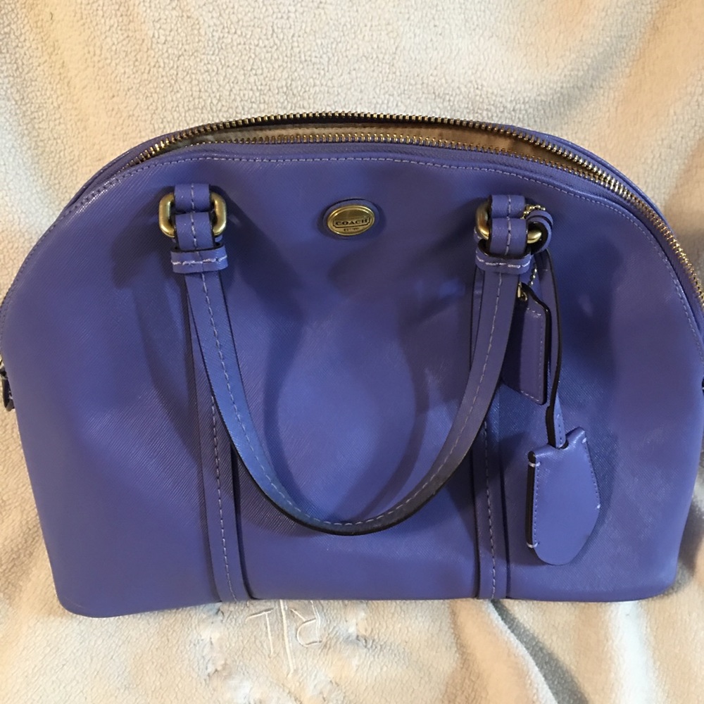 Beautiful purplish blue purse for Spring.